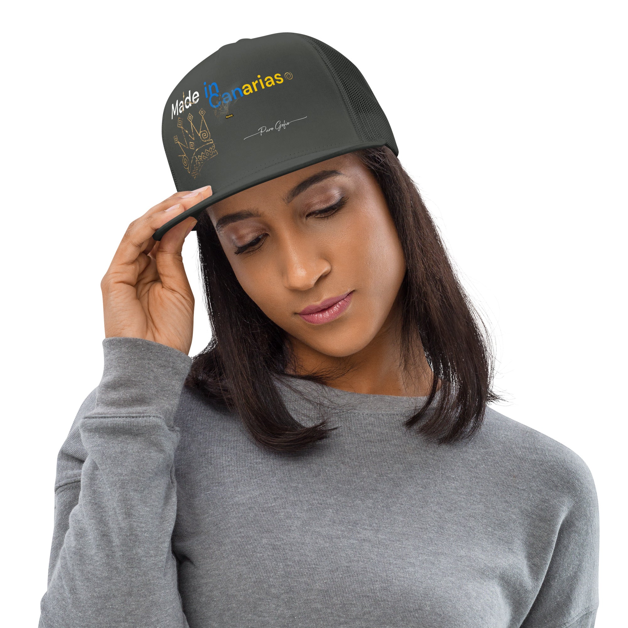 Gorra Trucker "Made in Canarias" línea Raíces - Puro Gofio Shop