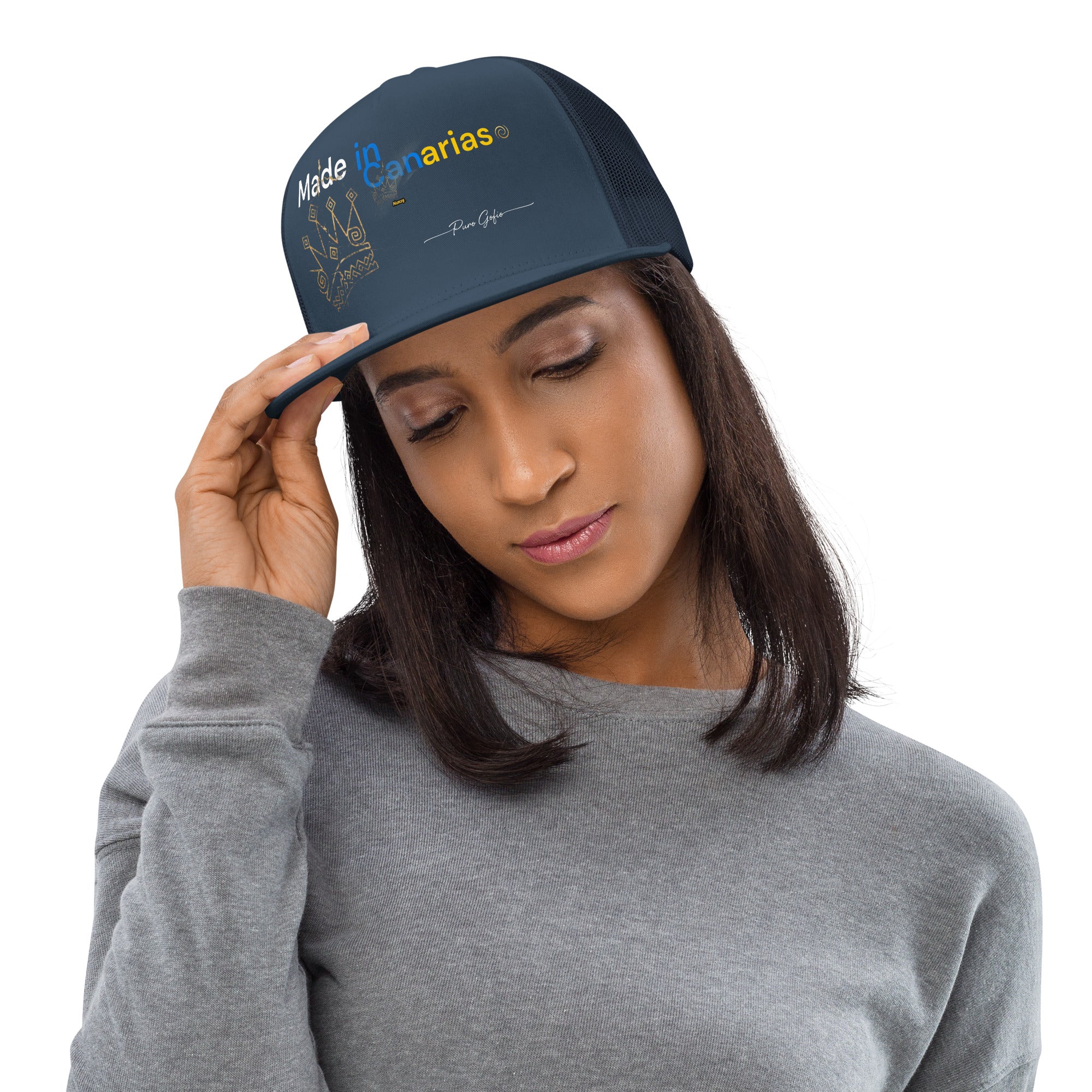 Gorra Trucker "Made in Canarias" línea Raíces - Puro Gofio Shop