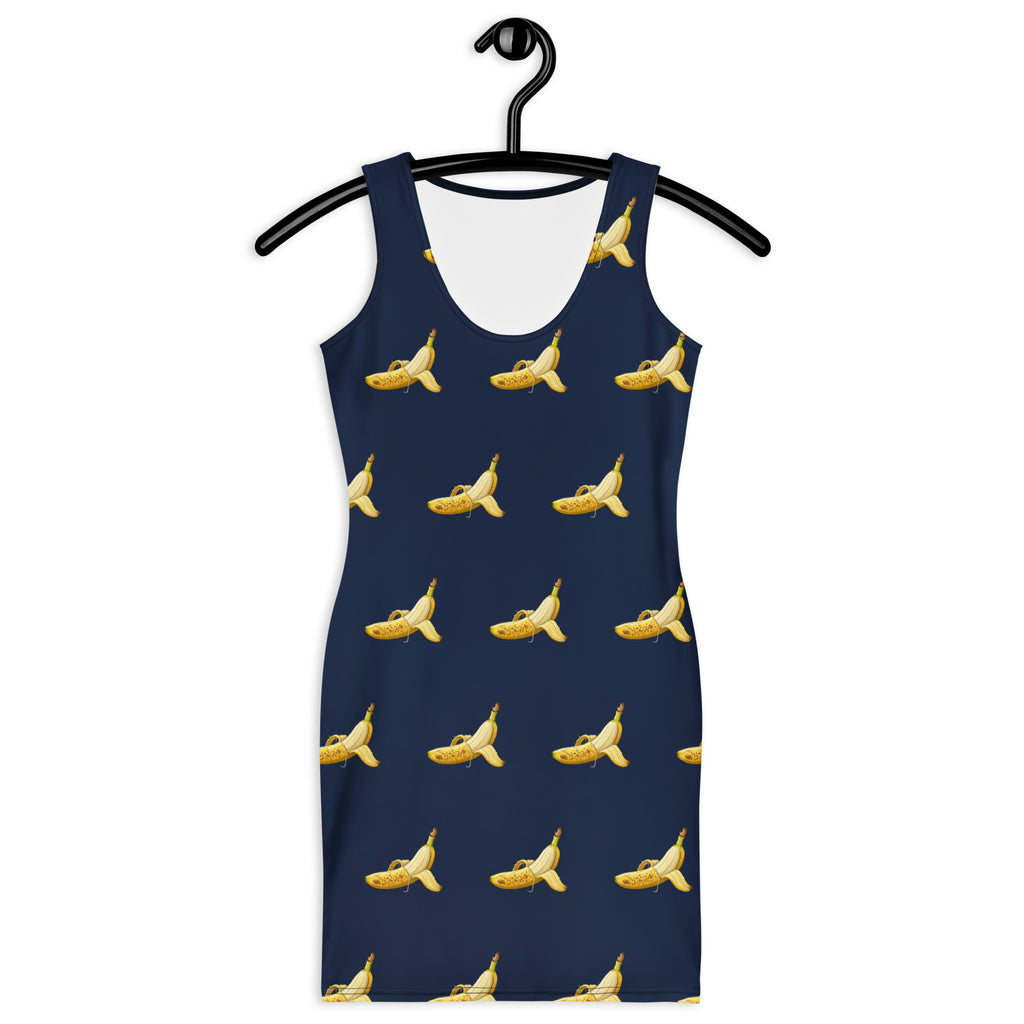 Vestido ajustado Plátano Canario – Línea Raíces - Puro Gofio Shop