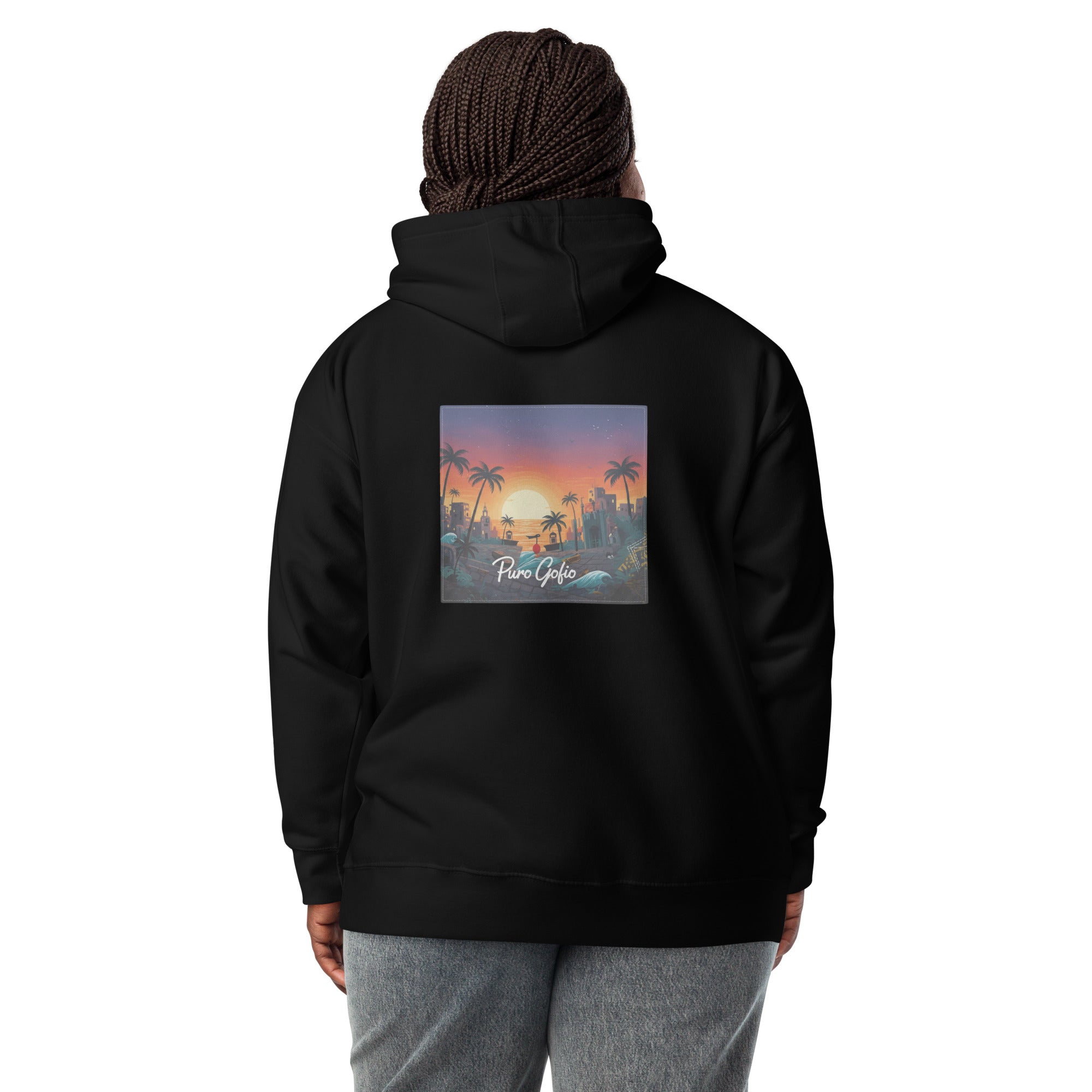 Hoodie "De Barrio" – Edición Raíces Plata – Puro Gofio Original - Puro Gofio Shop