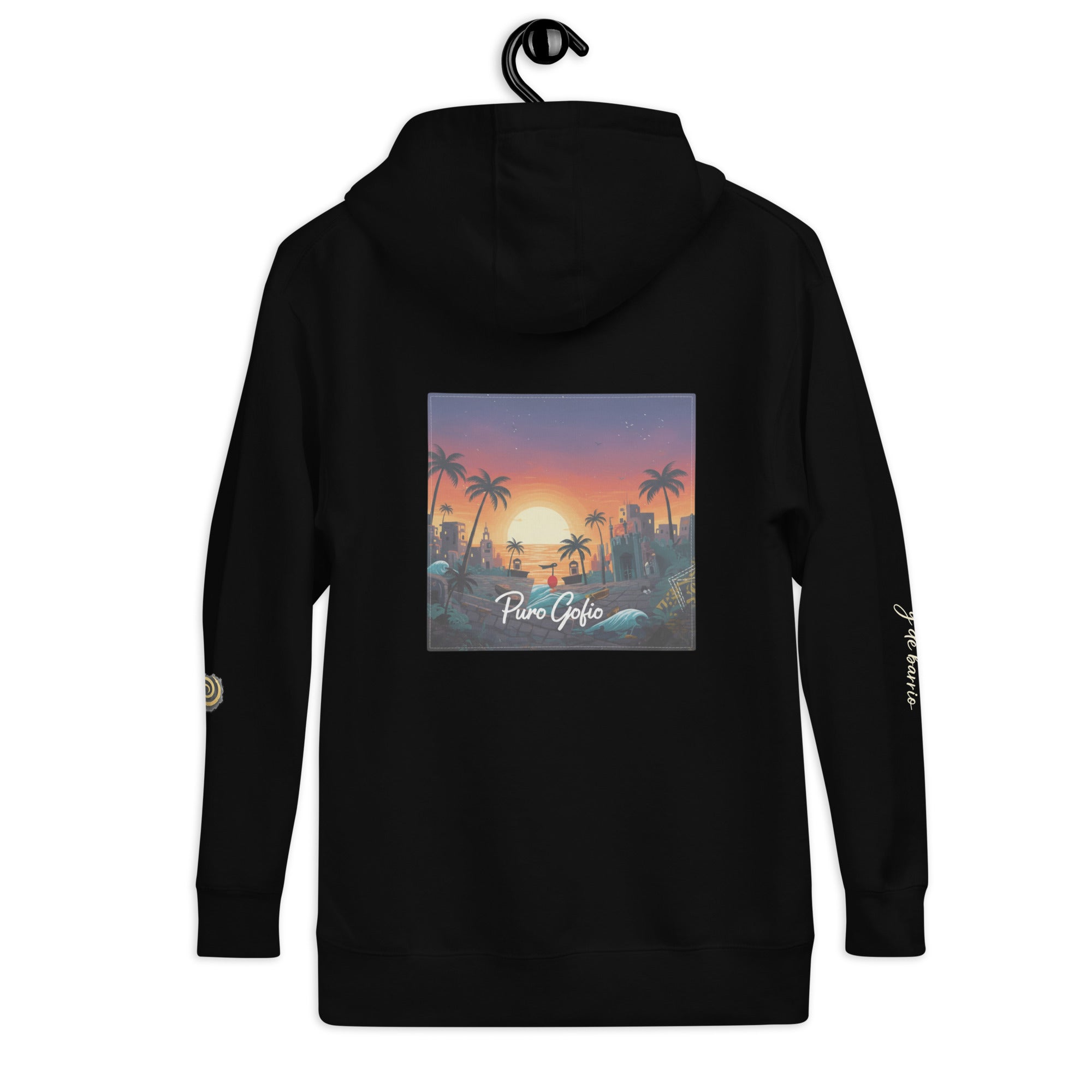 Hoodie "De Barrio" – Edición Raíces Plata – Puro Gofio Original - Puro Gofio Shop