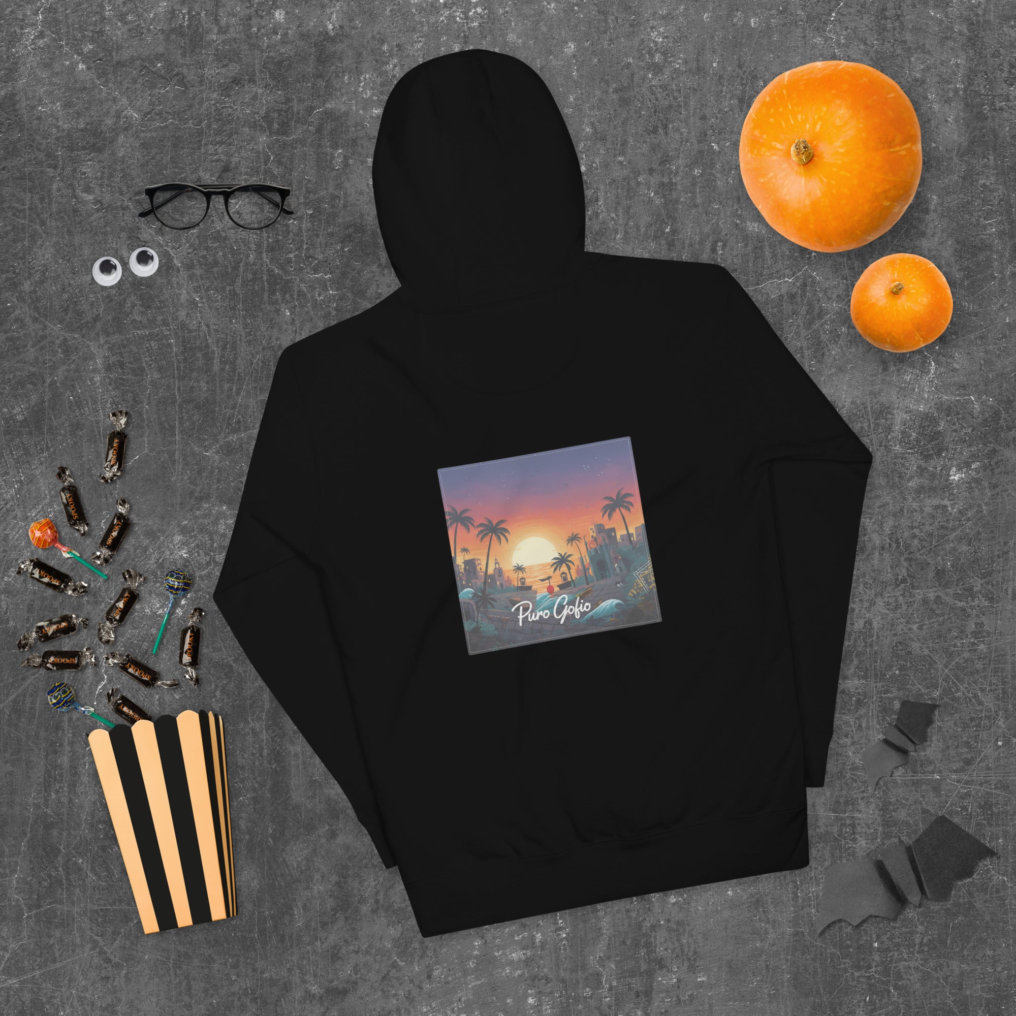 Hoodie "De Barrio" – Edición Raíces Plata – Puro Gofio Original - Puro Gofio Shop