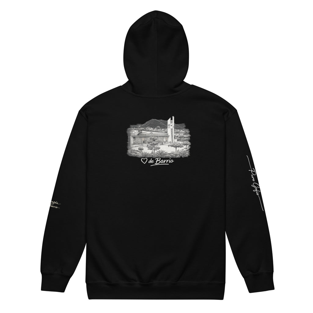 Sudadera con Cremallera Finca España – Edición Raíces Plata – Puro Gofio Original - Puro Gofio Shop