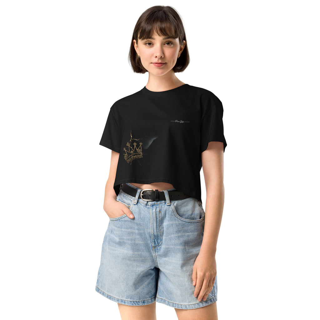 Camiseta Dacil, estilo crop para la verdadera mujer Canarias - línea Raíces - Puro Gofio Shop