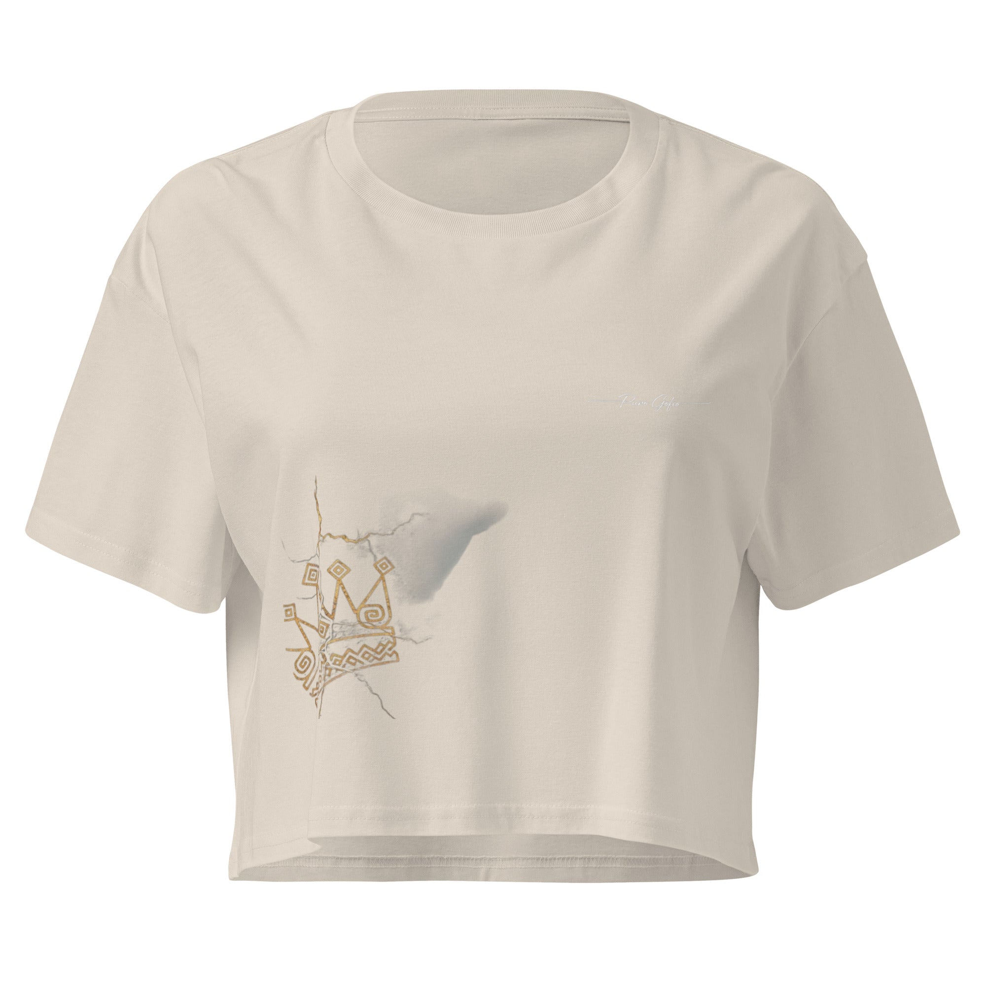 Camiseta Dacil, estilo crop para la verdadera mujer Canarias - línea Raíces - Puro Gofio Shop
