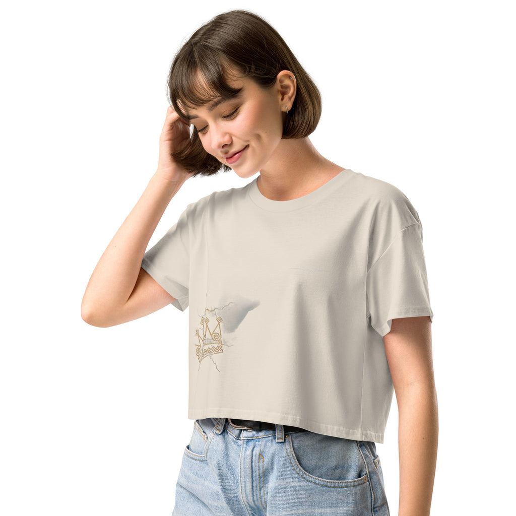 Camiseta Dacil, estilo crop para la verdadera mujer Canarias - línea Raíces - Puro Gofio Shop