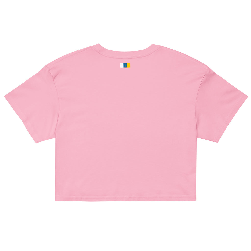 Camiseta Dacil, estilo crop para la verdadera mujer Canarias - línea Raíces - Puro Gofio Shop