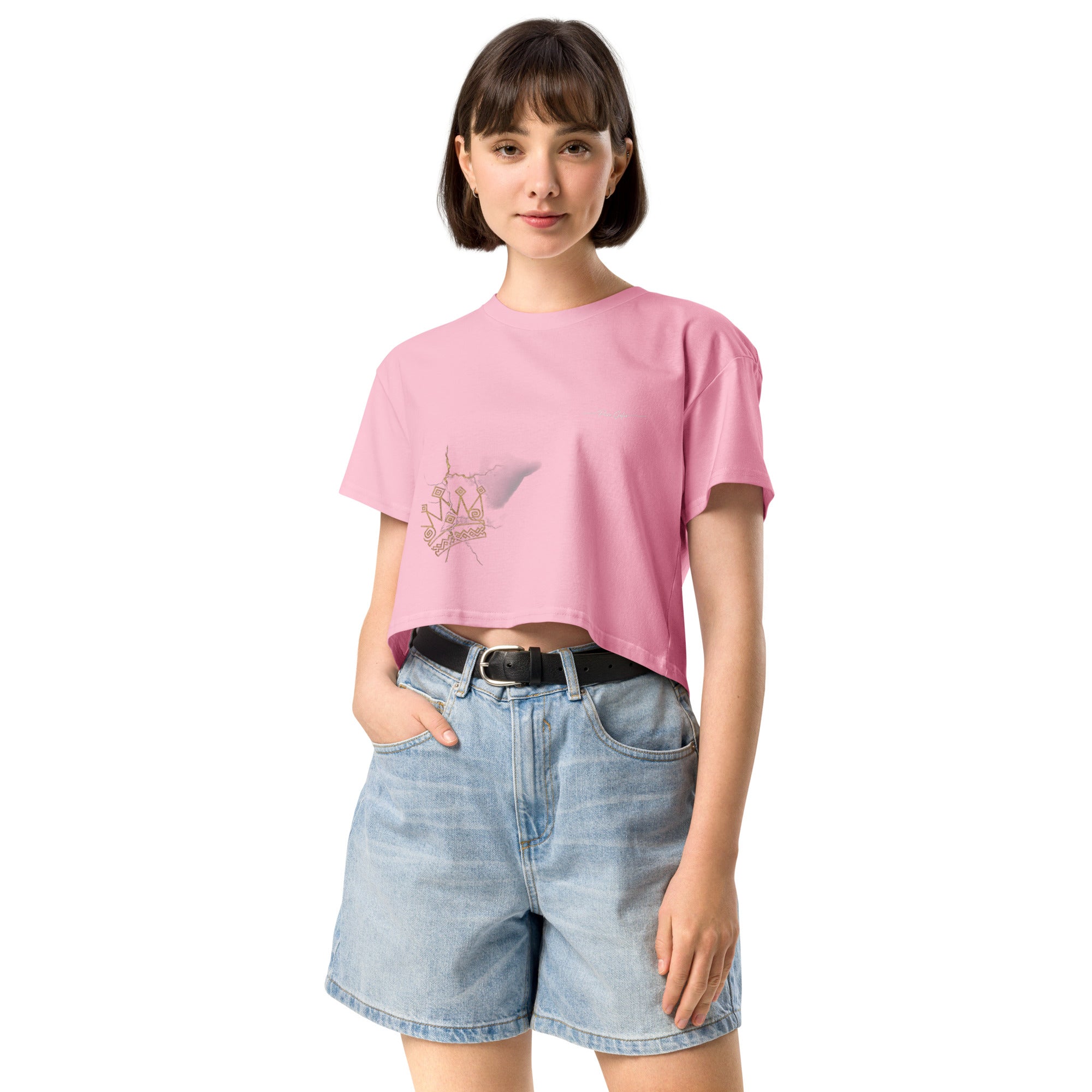 Camiseta Dacil, estilo crop para la verdadera mujer Canarias - línea Raíces - Puro Gofio Shop