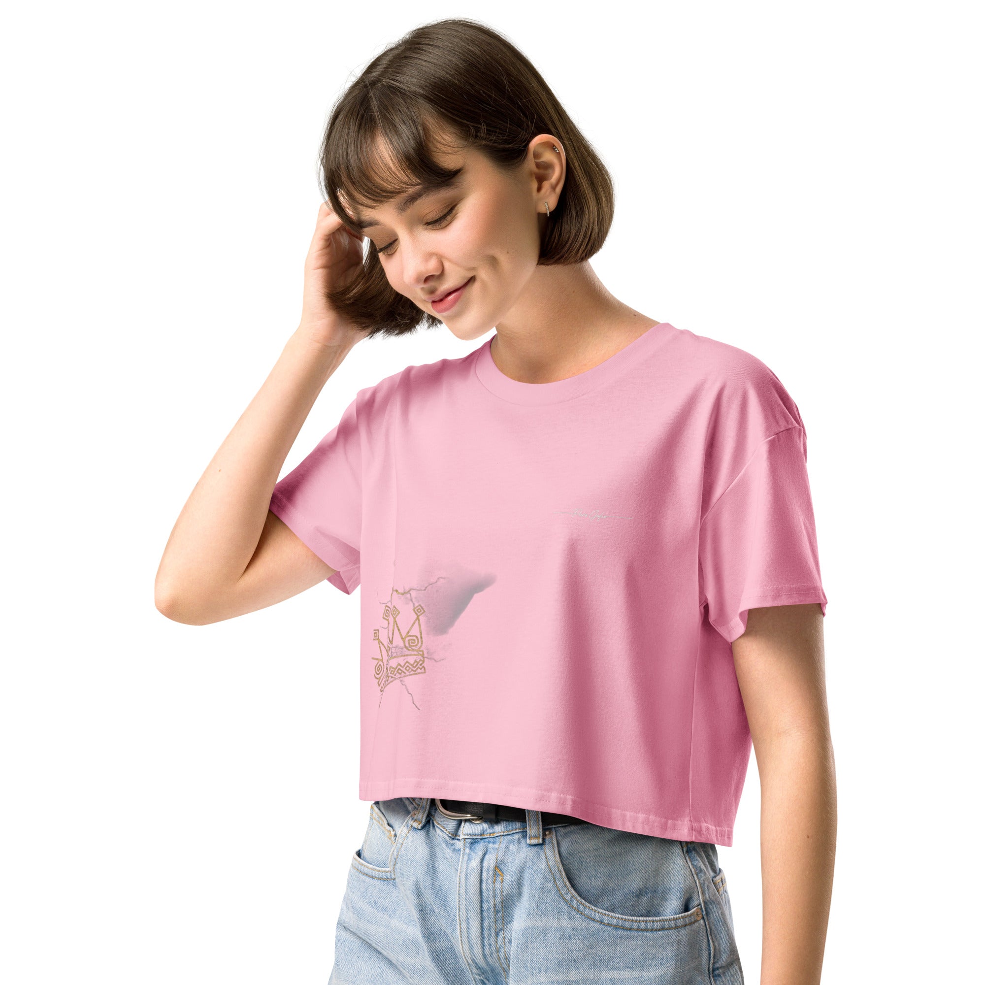 Camiseta Dacil, estilo crop para la verdadera mujer Canarias - línea Raíces - Puro Gofio Shop