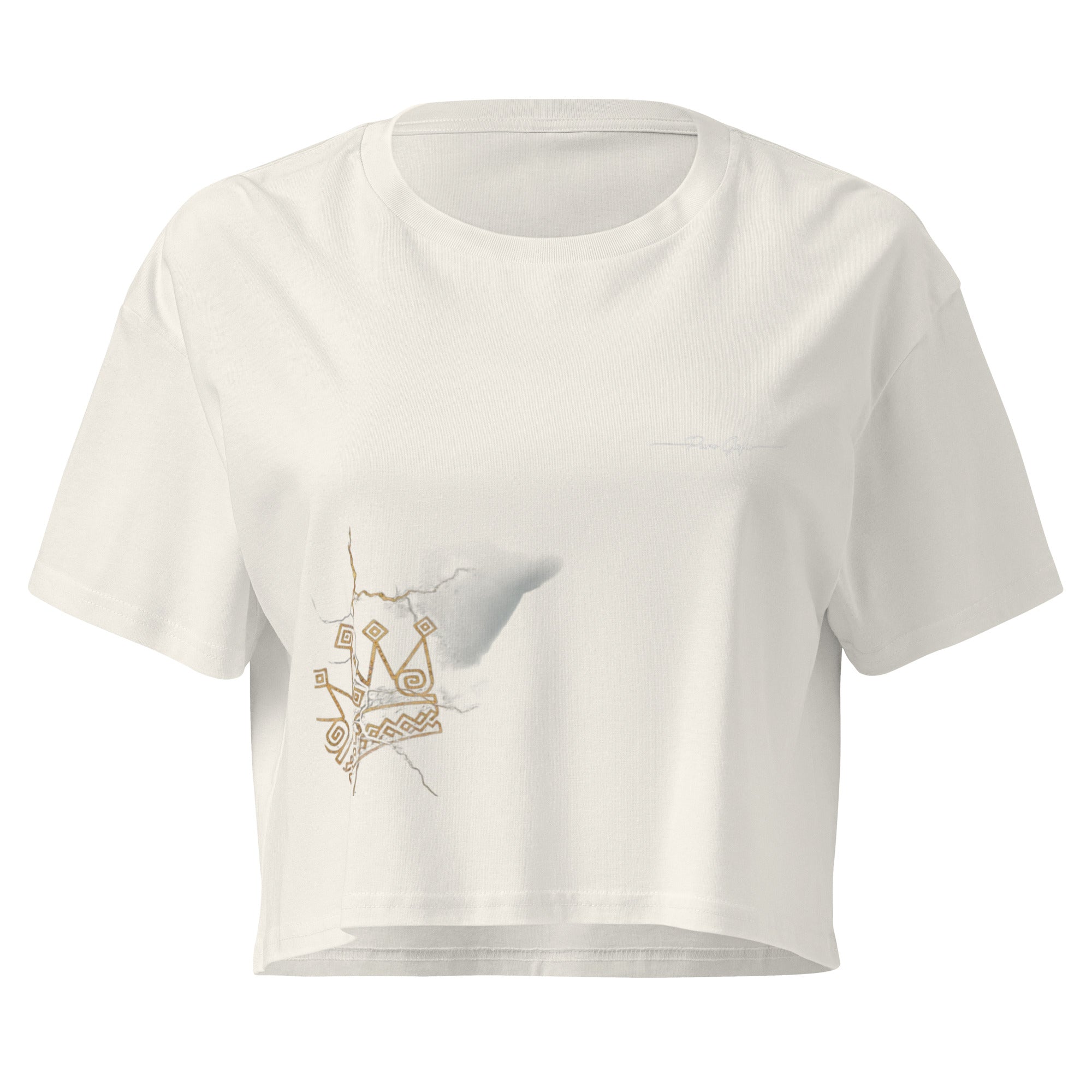 Camiseta Dacil, estilo crop para la verdadera mujer Canarias - línea Raíces - Puro Gofio Shop