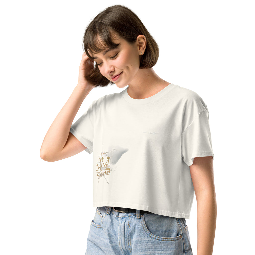 Camiseta Dacil, estilo crop para la verdadera mujer Canarias - línea Raíces - Puro Gofio Shop