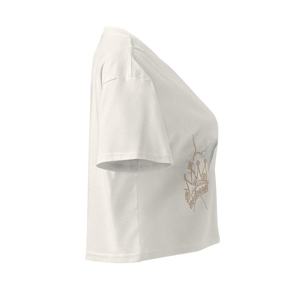 Camiseta Dacil, estilo crop para la verdadera mujer Canarias - línea Raíces - Puro Gofio Shop