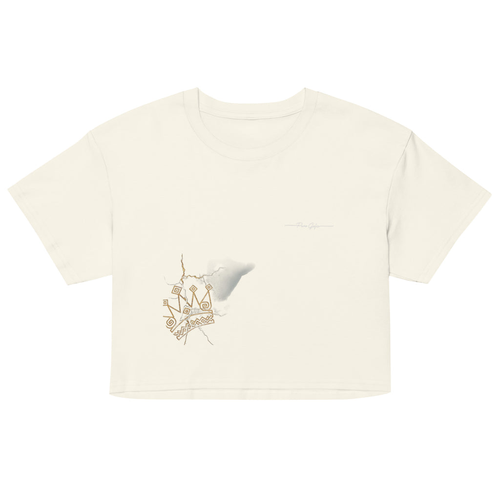 Camiseta Dacil, estilo crop para la verdadera mujer Canarias - línea Raíces - Puro Gofio Shop