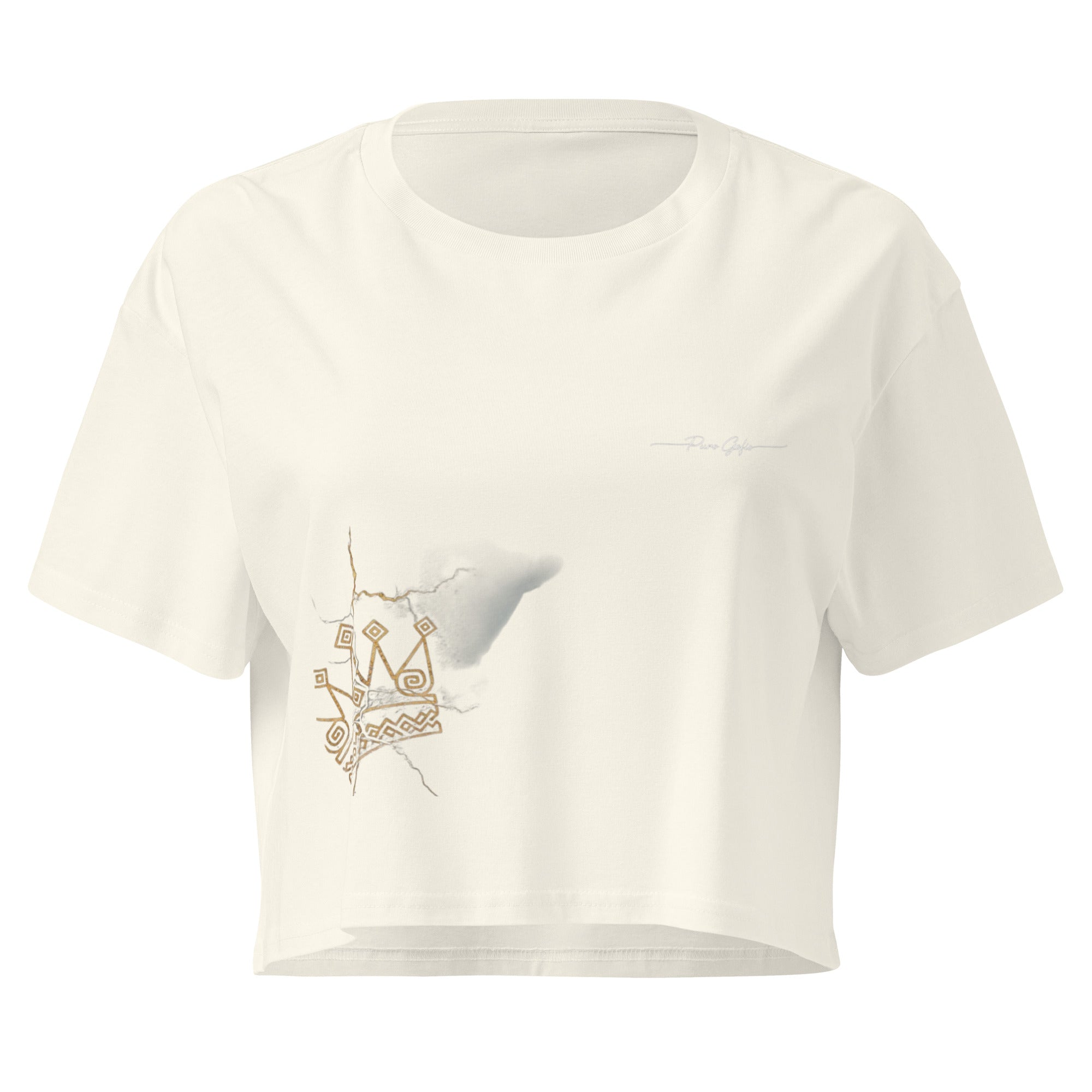 Camiseta Dacil, estilo crop para la verdadera mujer Canarias - línea Raíces - Puro Gofio Shop