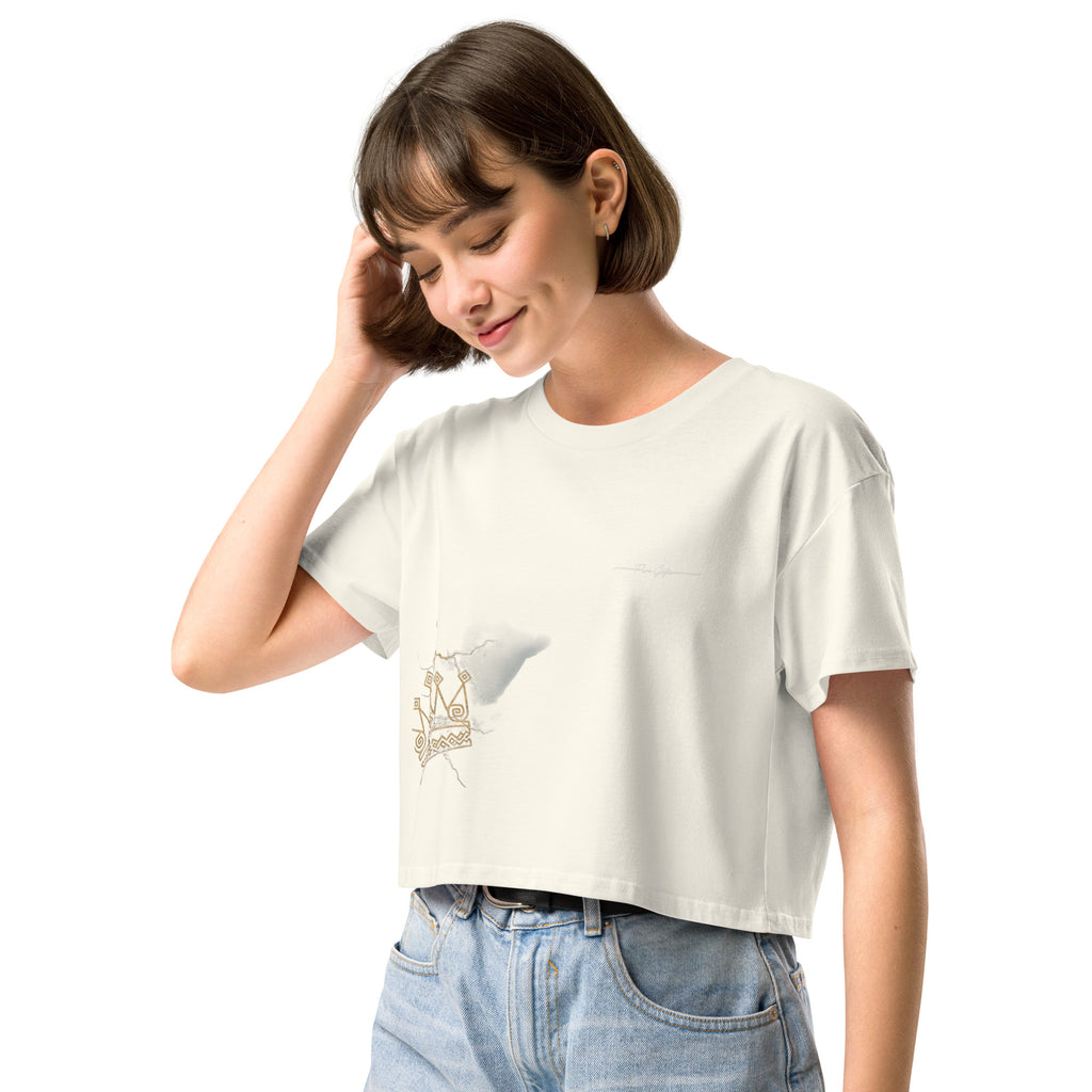 Camiseta Dacil, estilo crop para la verdadera mujer Canarias - línea Raíces - Puro Gofio Shop