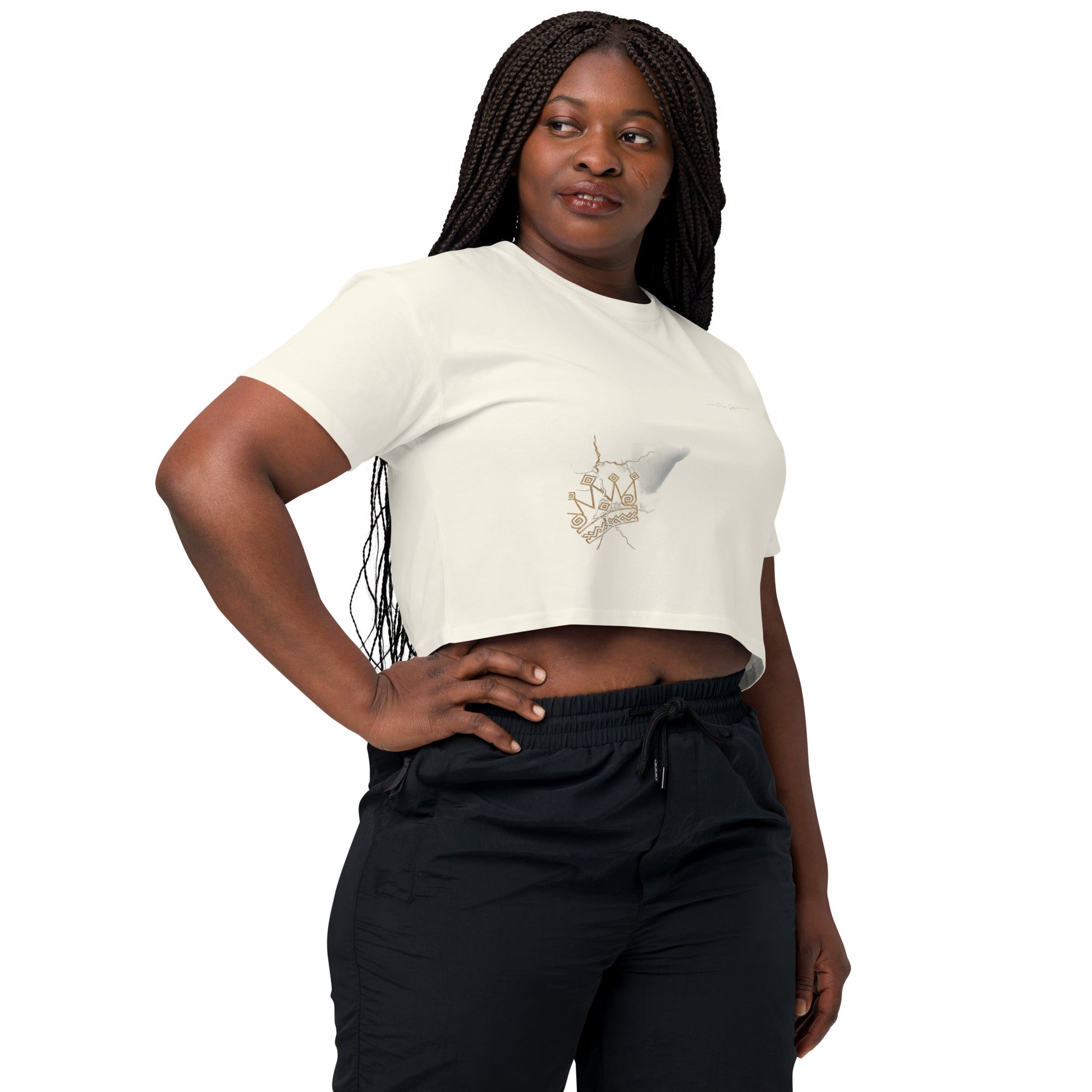 Camiseta Dacil, estilo crop para la verdadera mujer Canarias - línea Raíces - Puro Gofio Shop