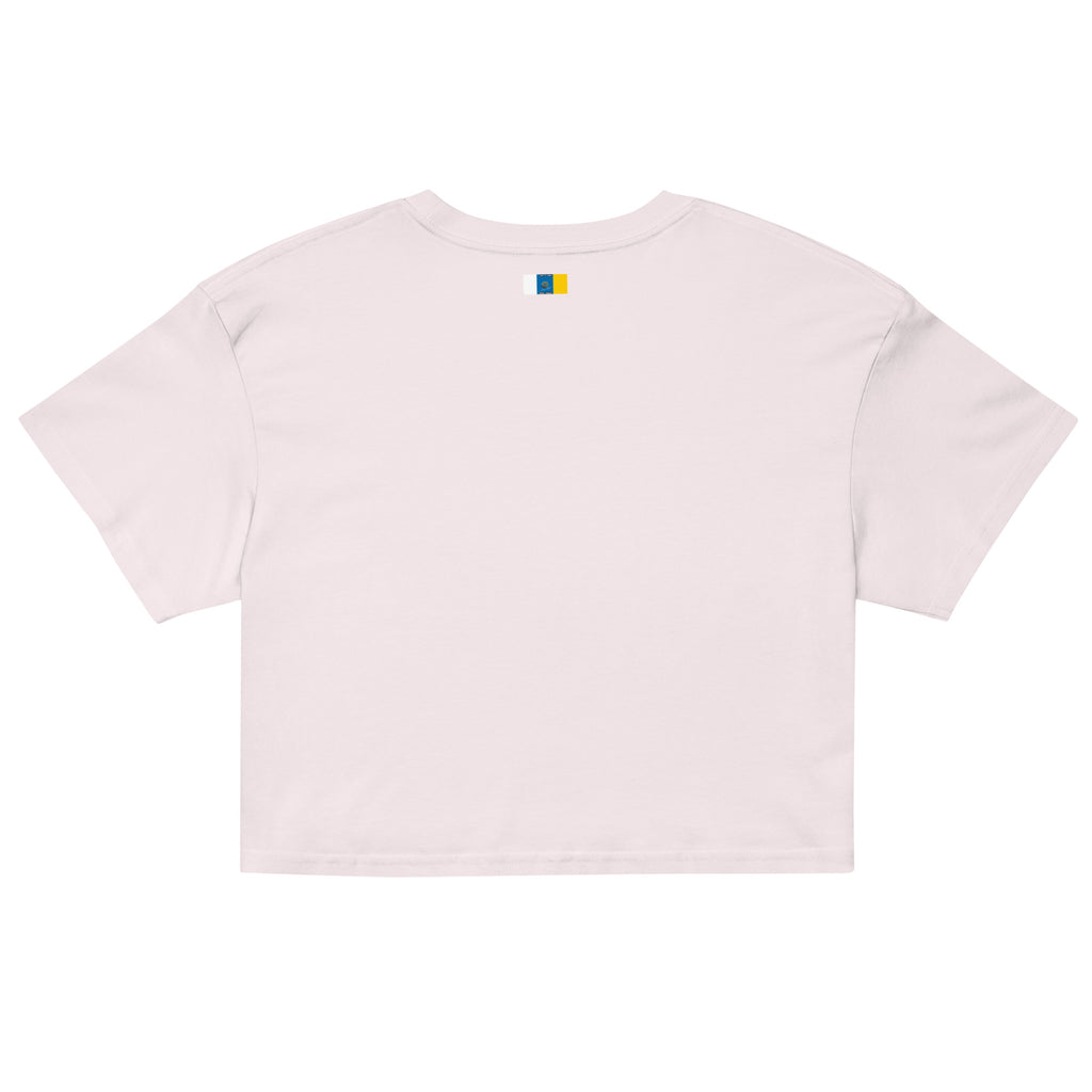 Camiseta Dacil, estilo crop para la verdadera mujer Canarias - línea Raíces - Puro Gofio Shop