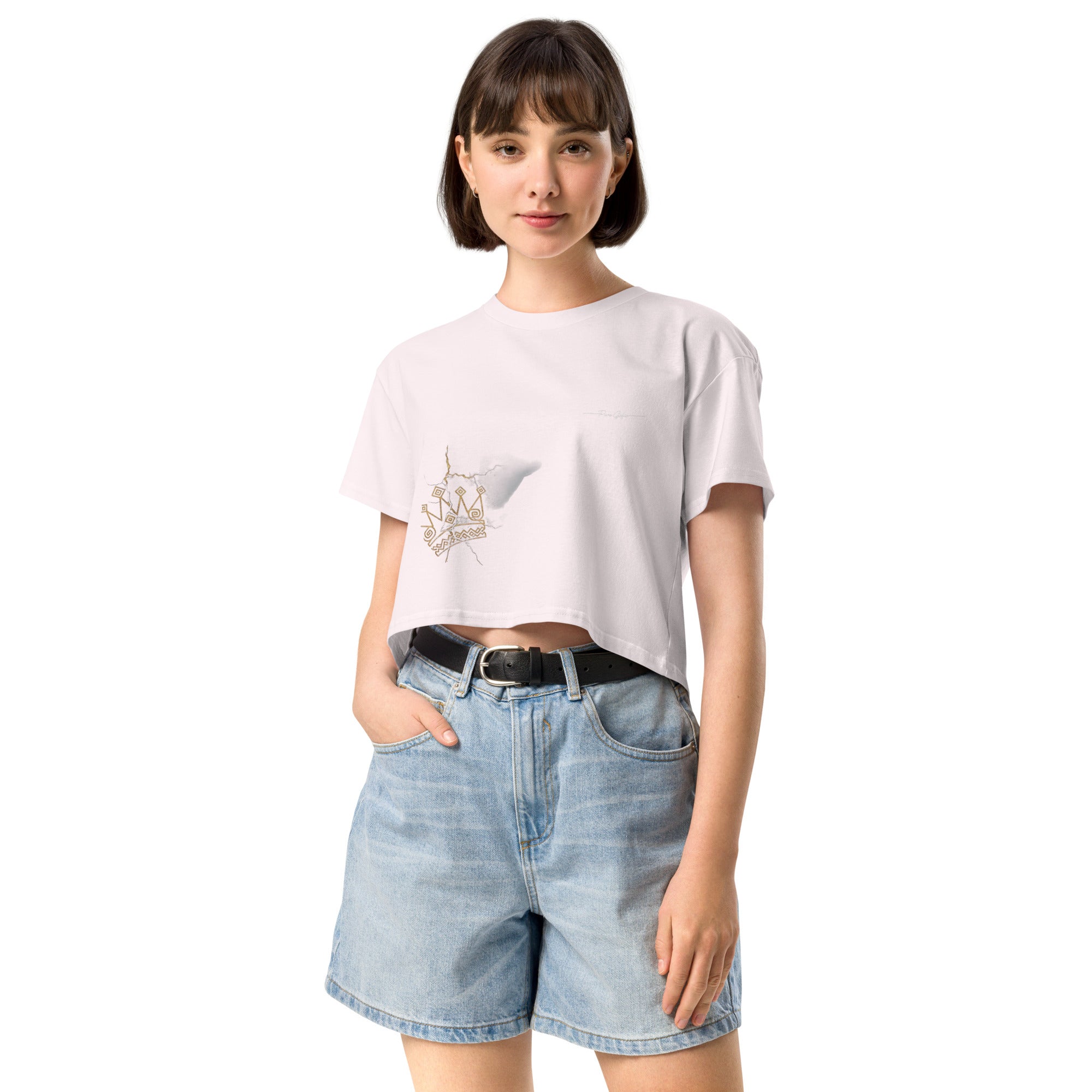Camiseta Dacil, estilo crop para la verdadera mujer Canarias - línea Raíces - Puro Gofio Shop