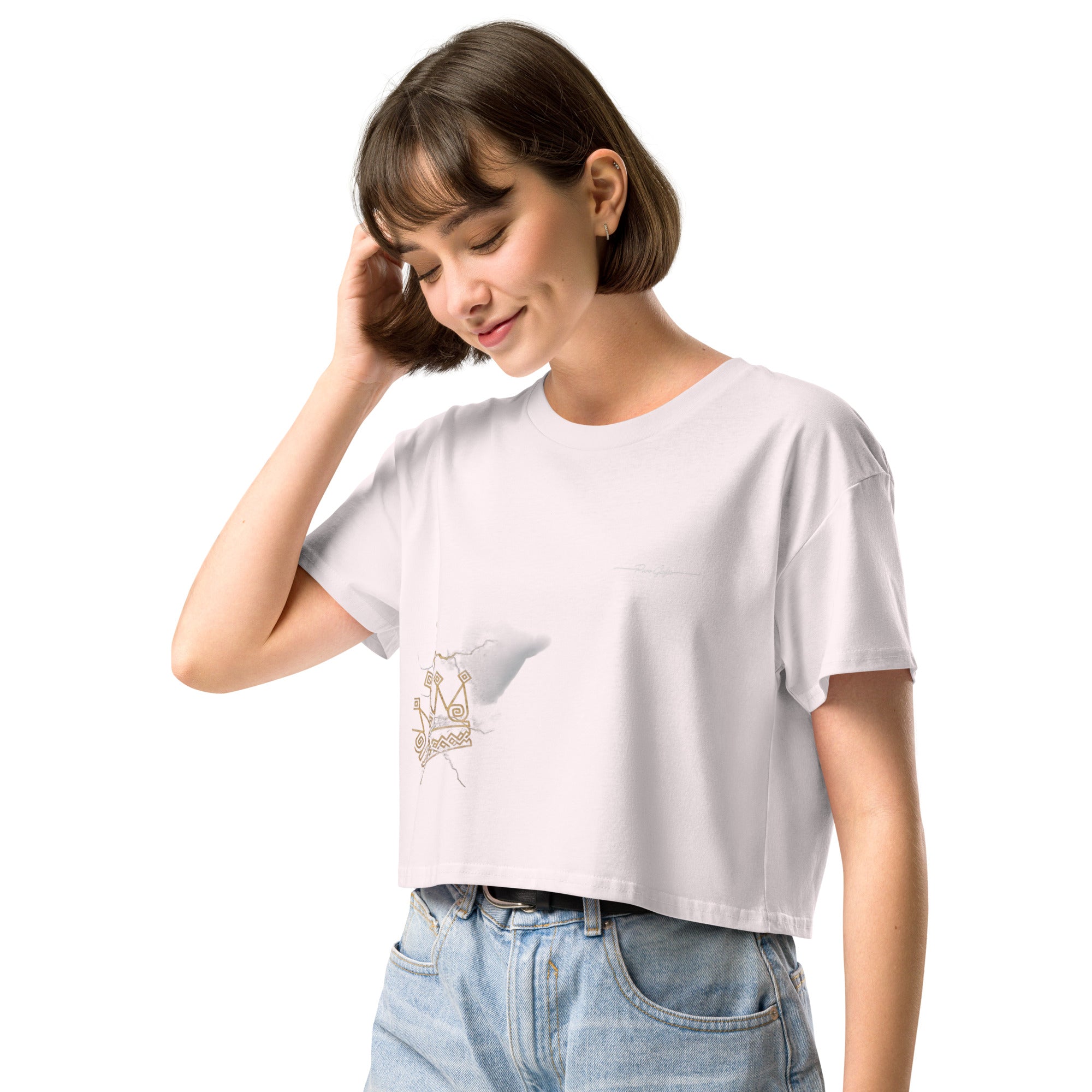 Camiseta Dacil, estilo crop para la verdadera mujer Canarias - línea Raíces - Puro Gofio Shop