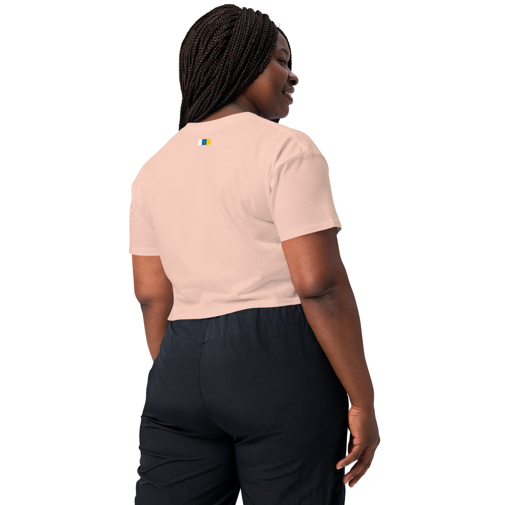 Camiseta Dacil, estilo crop para la verdadera mujer Canarias - línea Raíces - Puro Gofio Shop