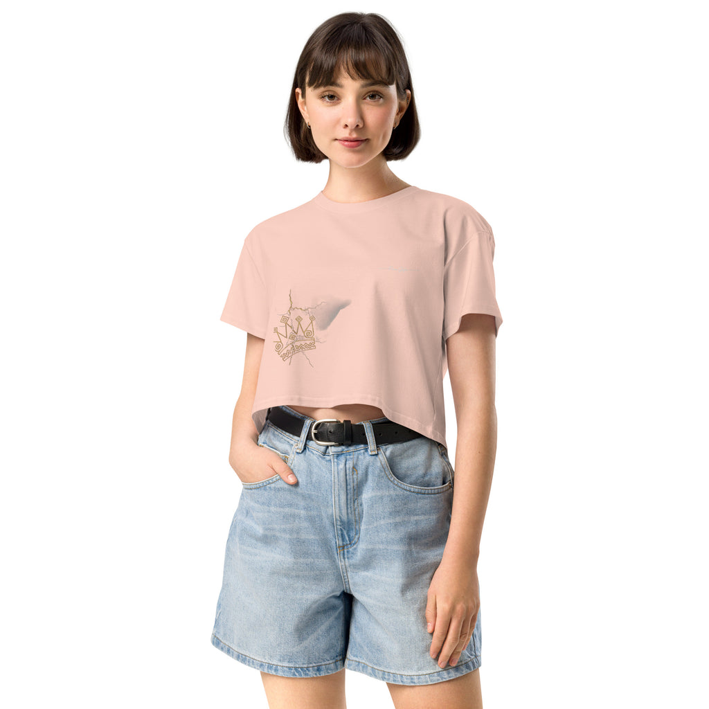 Camiseta Dacil, estilo crop para la verdadera mujer Canarias - línea Raíces - Puro Gofio Shop
