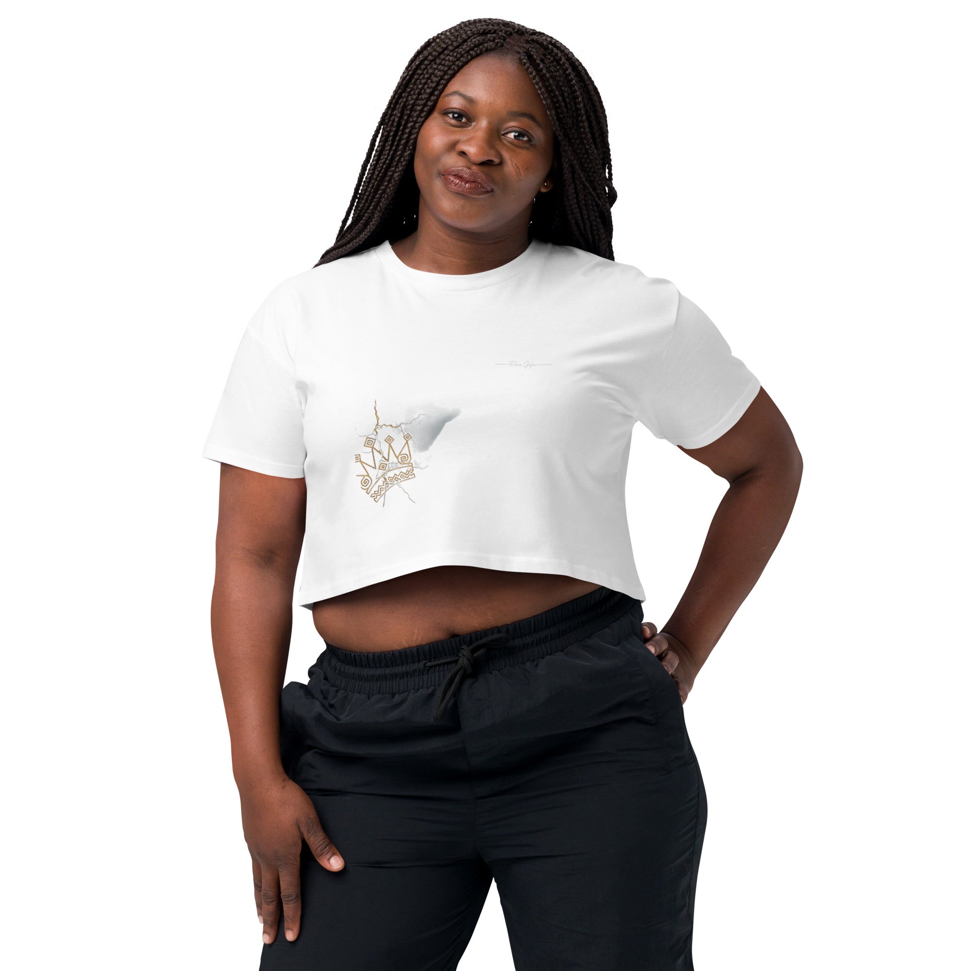 Camiseta Dacil, estilo crop para la verdadera mujer Canarias - línea Raíces - Puro Gofio Shop