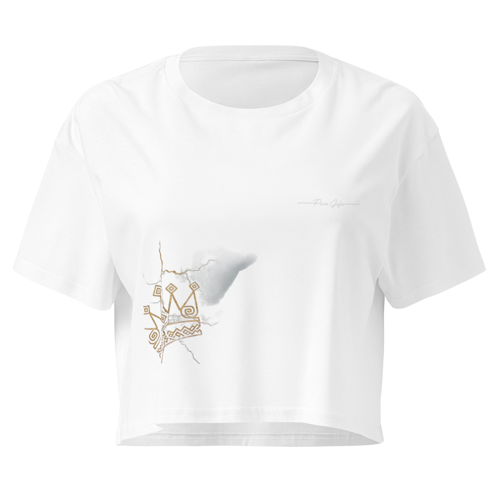 Camiseta Dacil, estilo crop para la verdadera mujer Canarias - línea Raíces - Puro Gofio Shop