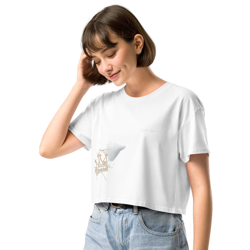 Camiseta Dacil, estilo crop para la verdadera mujer Canarias - línea Raíces - Puro Gofio Shop