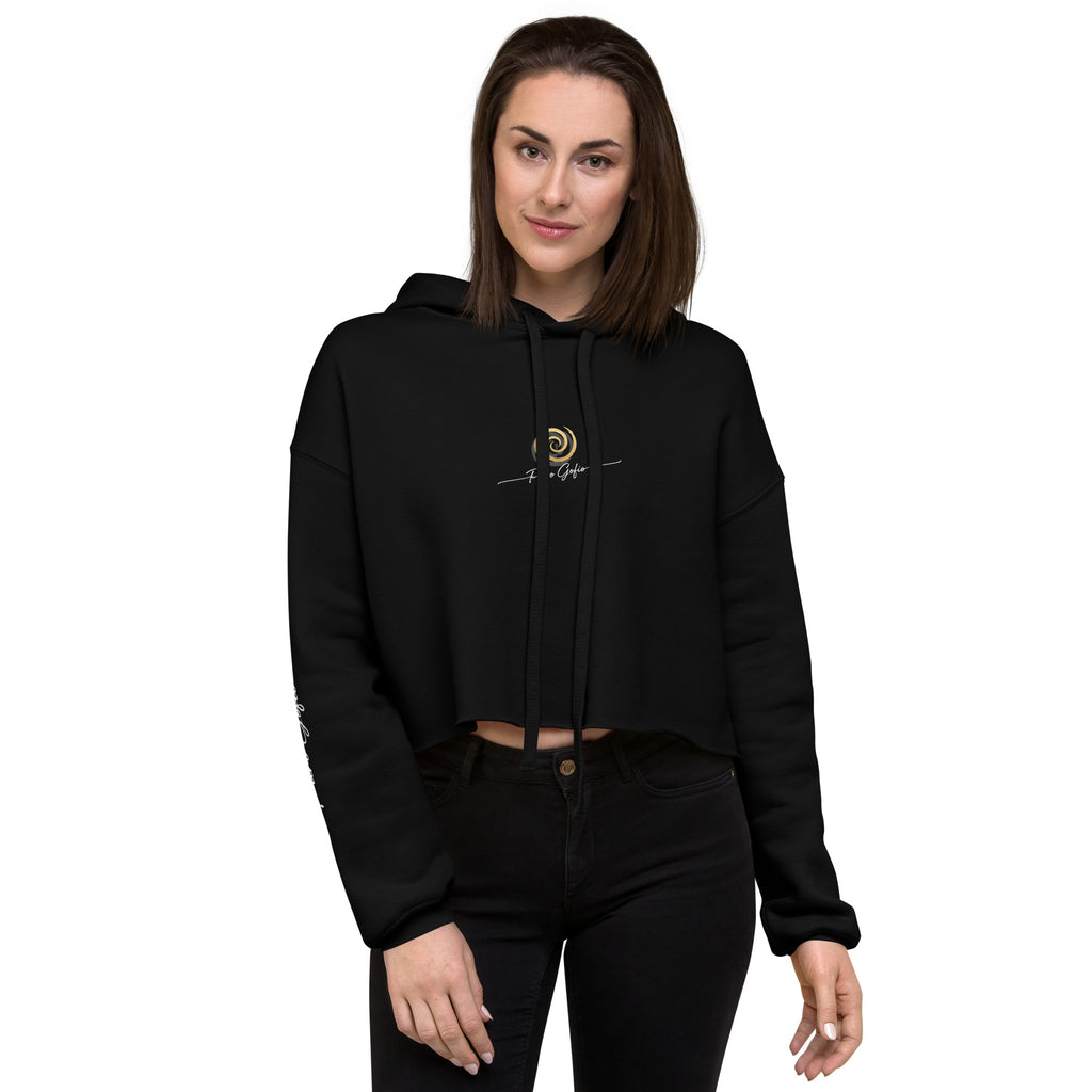 Sudadera Dácil · Línea Raíces (Cropped Hoodie mujer). - Puro Gofio Shop