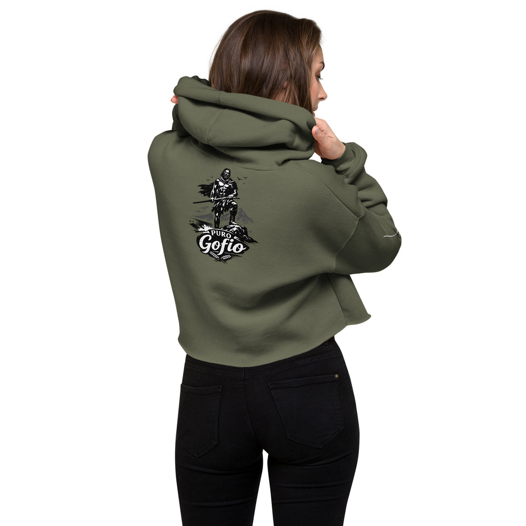 Sudadera Dácil · Línea Raíces (Cropped Hoodie mujer). - Puro Gofio Shop