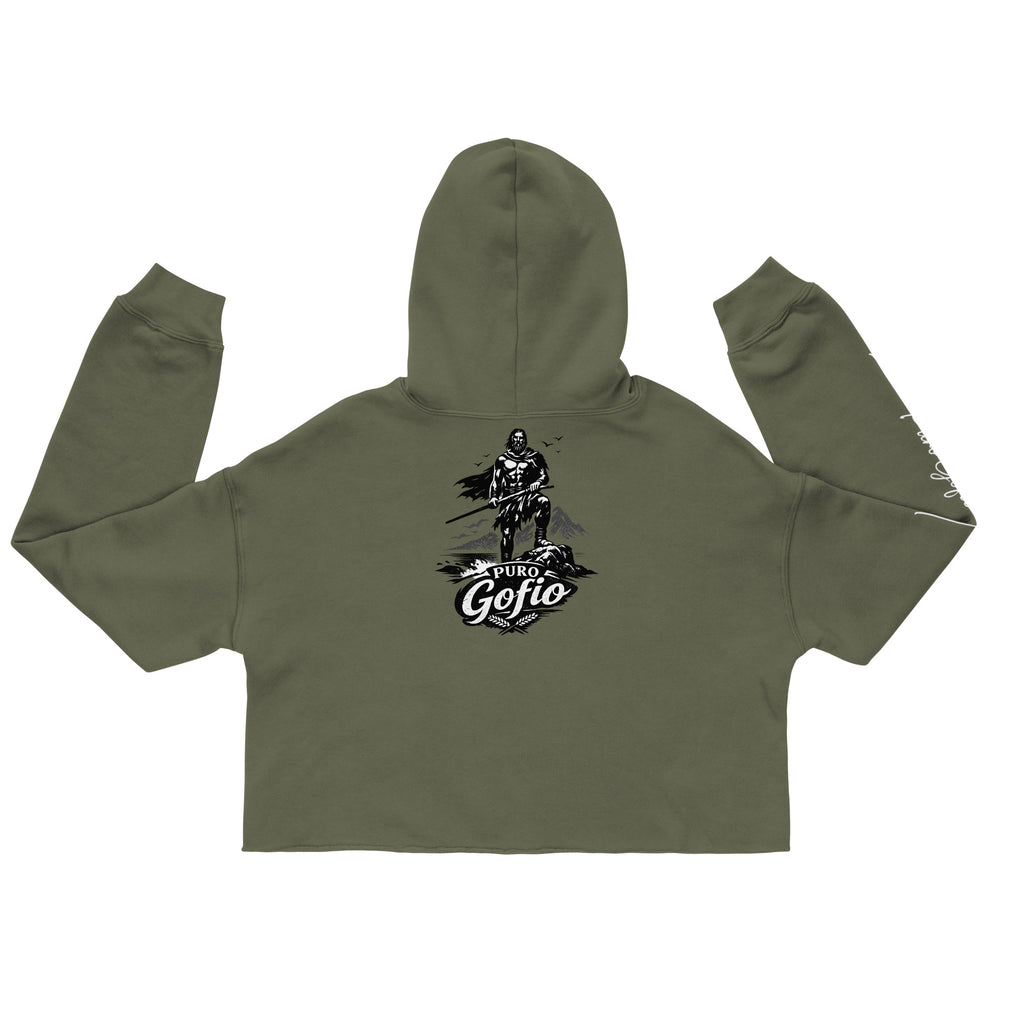 Sudadera Dácil · Línea Raíces (Cropped Hoodie mujer). - Puro Gofio Shop