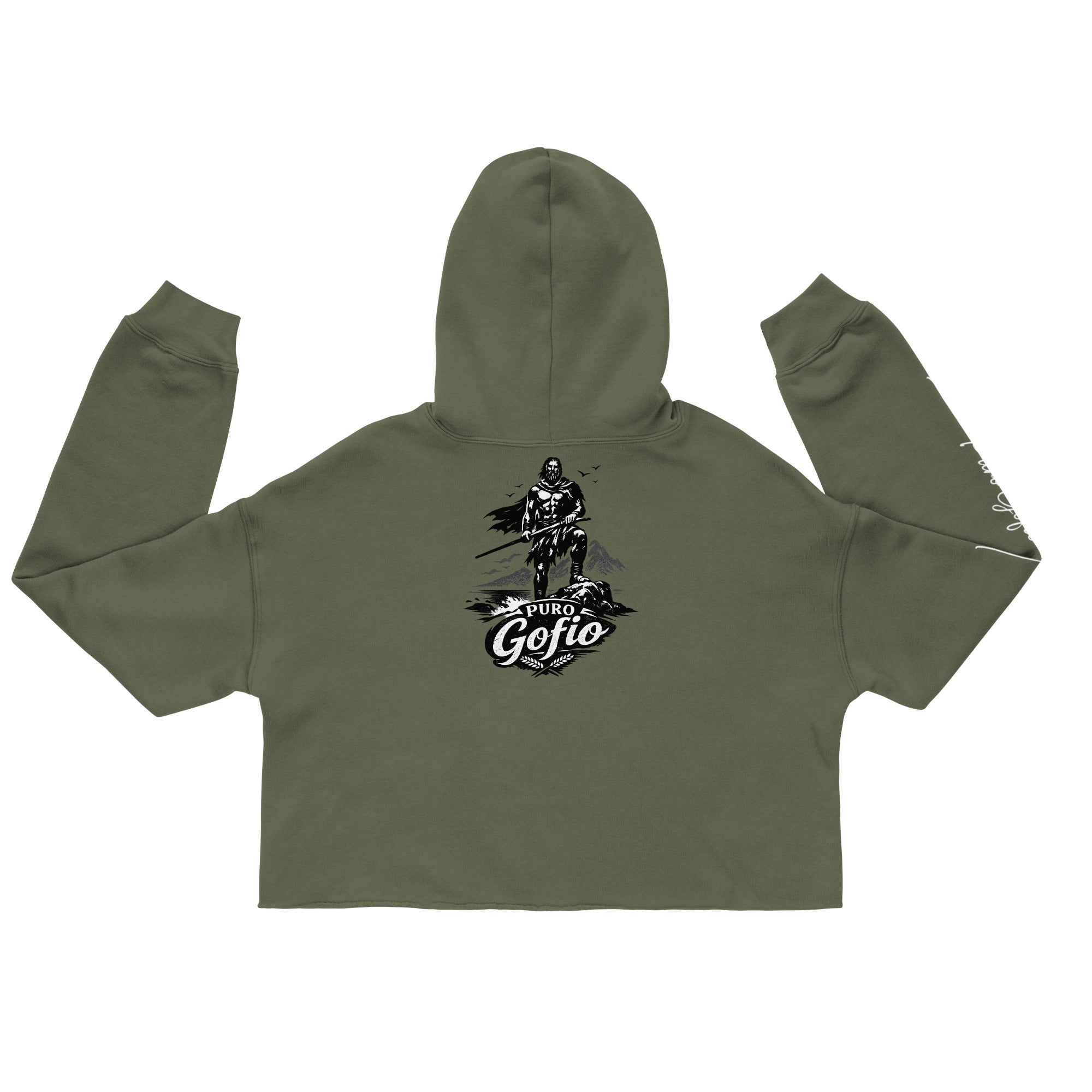 Sudadera Dácil · Línea Raíces (Cropped Hoodie mujer). - Puro Gofio Shop