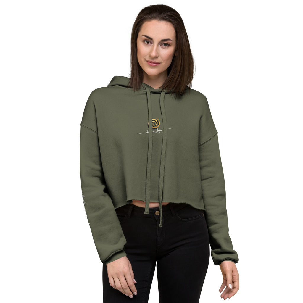 Sudadera Dácil · Línea Raíces (Cropped Hoodie mujer). - Puro Gofio Shop